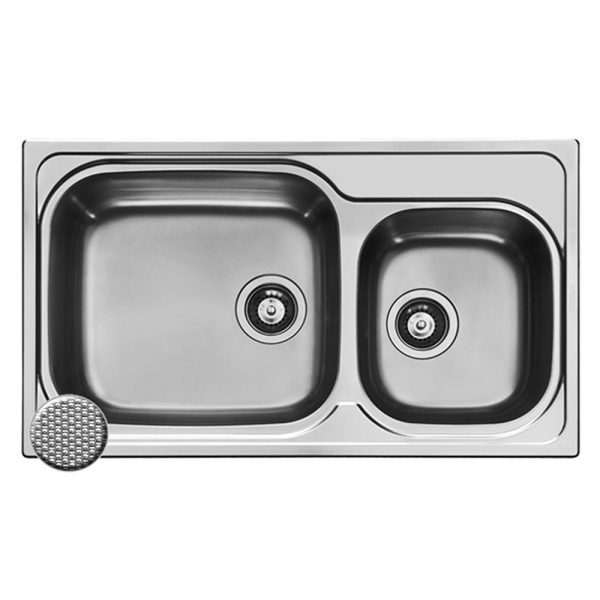 Chiuveta Inox AMALTIA PLUS 86x50 2B LN