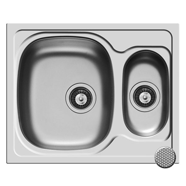 Chiuveta Inox SPARTA 62x50 1 1/2B LN