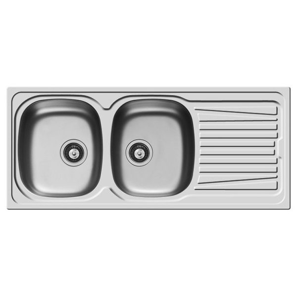 Chiuveta Inox SPARTA 116x50 2B 1D SM