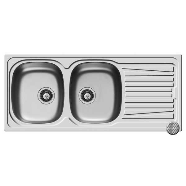 Chiuveta Inox SPARTA 116x50 2B 1D LN