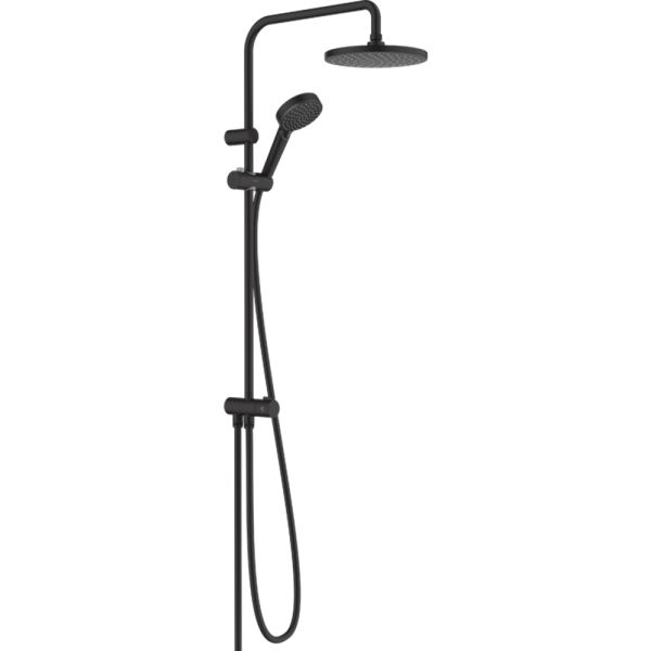 Hansgrohe Vernis Blend 200 sistem dus fara baterie negru mat