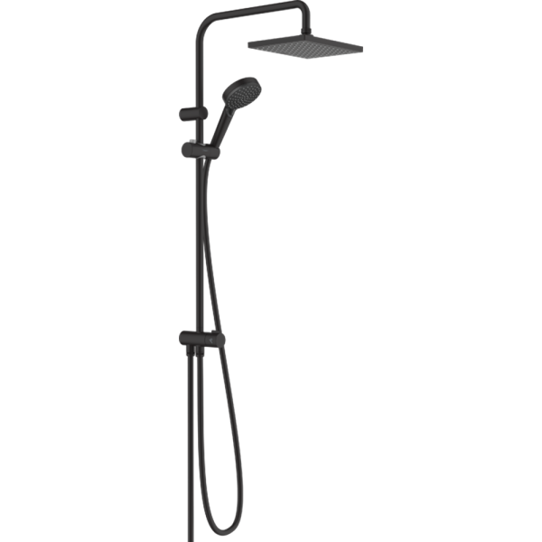 Hansgrohe Vernis Shape 230 sistem dus fara baterie negr mat