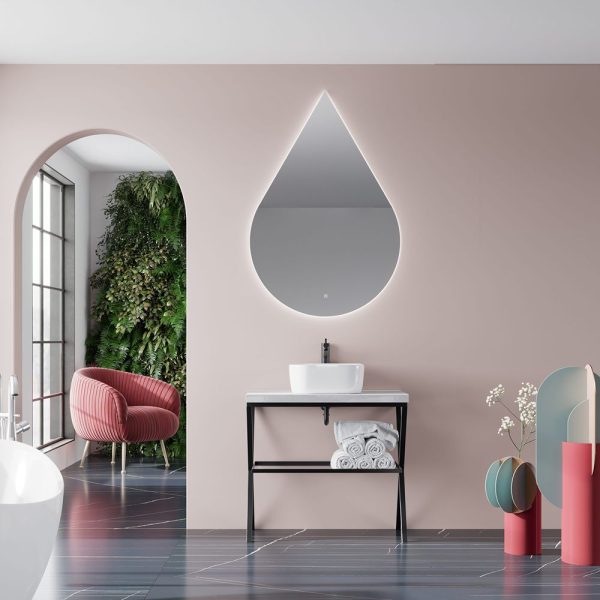Savini Due Linea Blat pentru lavoar 80x46 cm, h=4 cm, culoare beton
