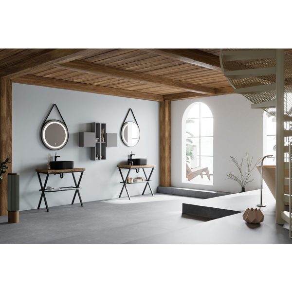 Savini Due Linea Blat pentru lavoar 80x46 cm, h=4 cm, culoare rovere naturale