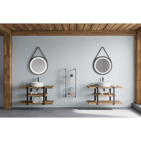 Savini Due Linea Blat pentru lavoar 100x46 cm, h=4 cm, culoare rovere naturale