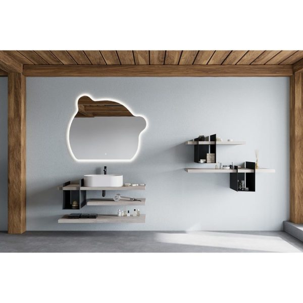 Savini Due Linea Blat pentru lavoar 120x46 cm, h=4 cm, culoare beton