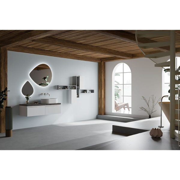 Savini Due Linea Blat pentru lavoar 120x46 cm, h=4 cm, culoare rovere fossile