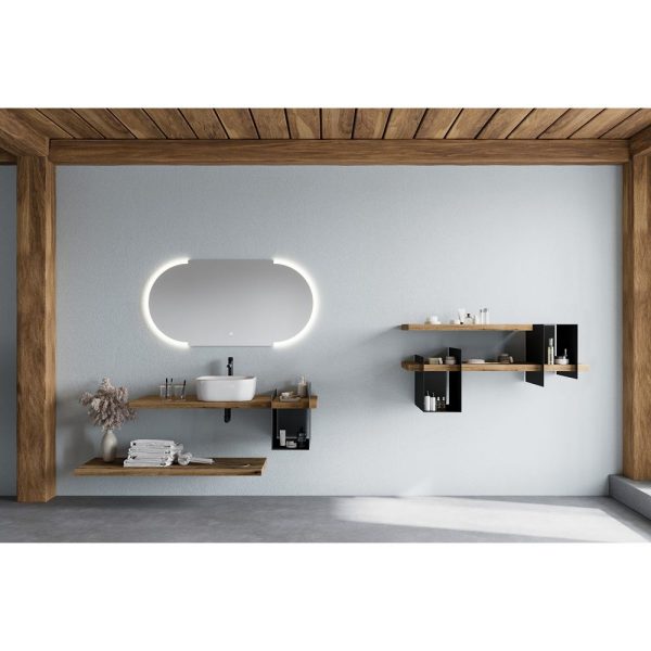 Savini Due Linea Blat pentru lavoar 120x46 cm, h=4 cm, culoare rovere naturale