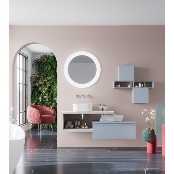 Savini Due Linea Blat vertical h=30 cm, culoare beton