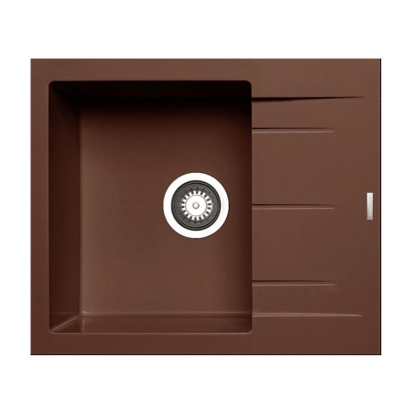 Chiuveta Granit ALAZIA 1B 1D 59x50 Chocolate