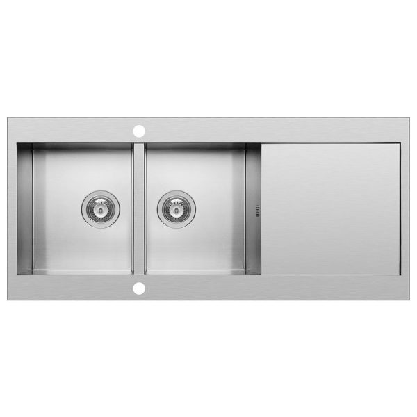 Chiuveta Inox Mondrian 116x53 2B 1D LN