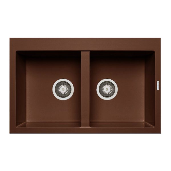 Chiuveta Granit ALAZIA 79x50 2B Chocolate