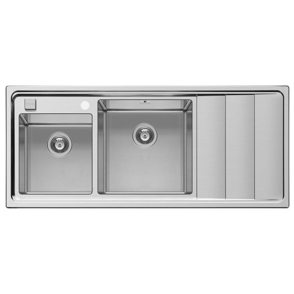 Chiuveta Inox Studio 116x50 2B 1D ST SM