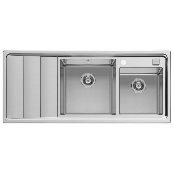 Chiuveta Inox Studio 116x50 2B 1D DR SM