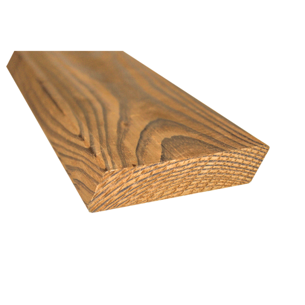 Lambriu pin termotratat 26x100x3000 mm, imbinat in dinti, finisaj neted, montaj cu suruburi