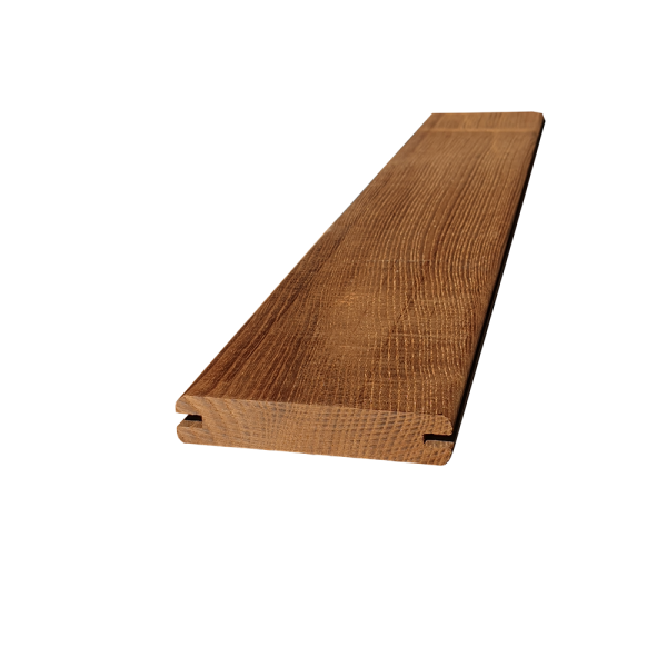 Deck frasin termotratat 21x100x2000 mm, intreg, finisaj neted, montaj cu cleme ascunse