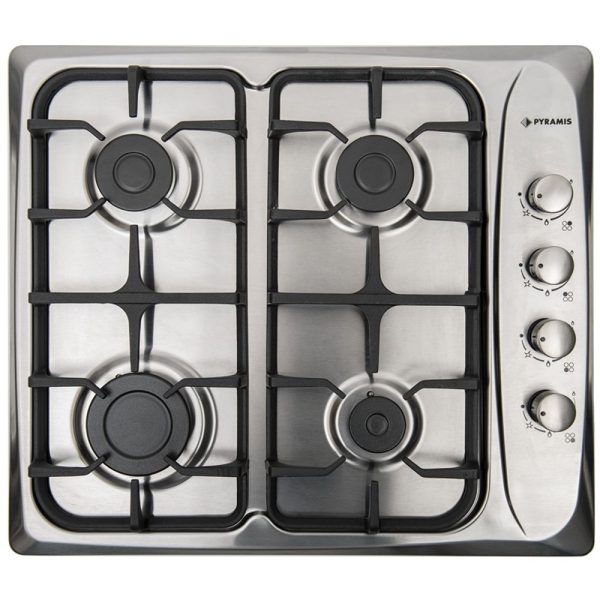 Plita gaz 60CF 479 Inox si Gratare Fonta