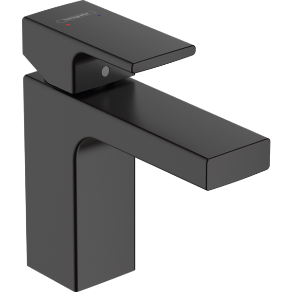 Hansgrohe Vernis Shape 100 baterie lavoar cu ventil pop-up negru mat