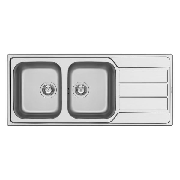 Chiuveta Inox Athena 116x50 2B 1D SM