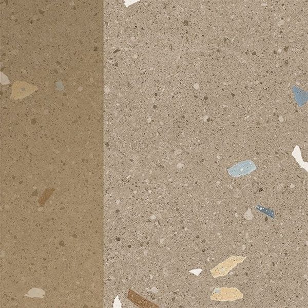 Arcana Eclair Nuez 20x20 cm gresie portelanata, aspect terrazzo, nerectificata, finisaj mat
