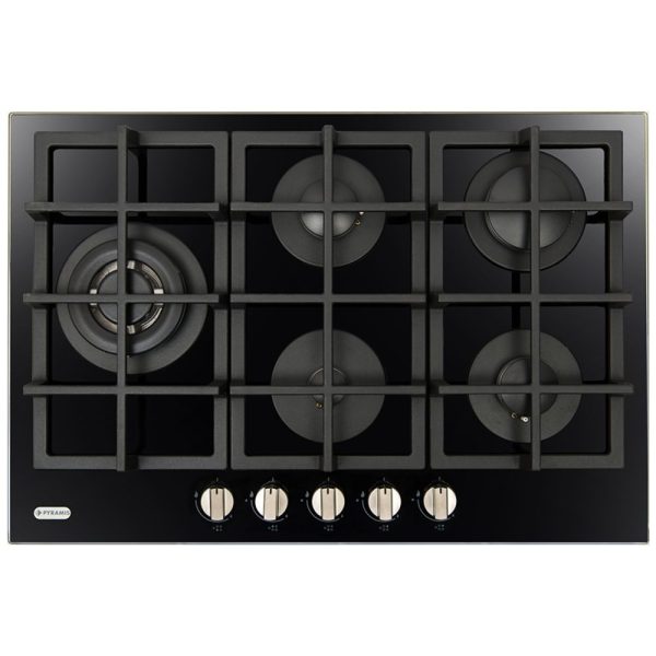 Plita gaz 75CF 508 Sticla Neagra si Fonta