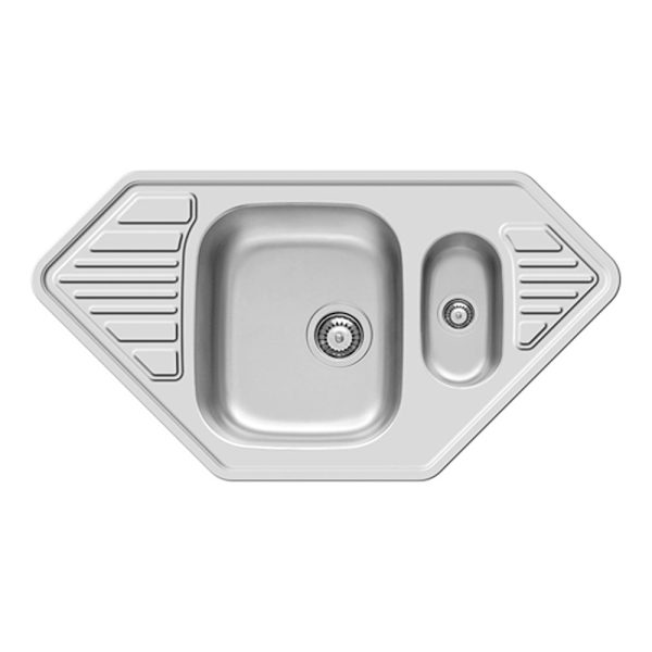 Chiuveta Inox MEDUSA CORNER 95x50 1 1/2B 2D SM