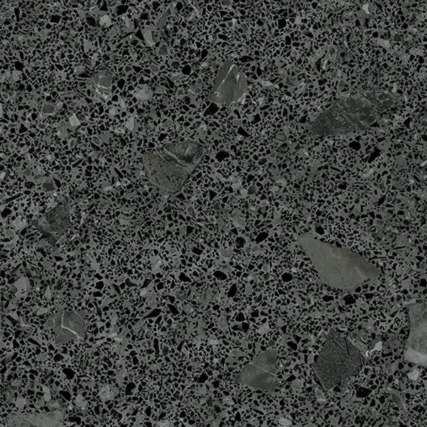 Arcana Miscela Grafito 60x60 cm gresie aspect terrazzo, nerectificata, finisaj mat