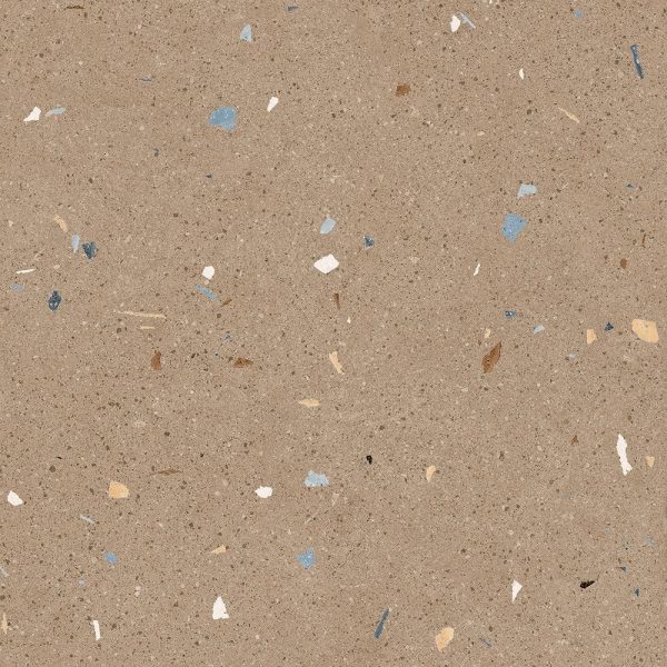 Arcana Croccante Nuez 60x60 cm gresie portelanata, aspect terrazzo, nerectificata, finisaj mat