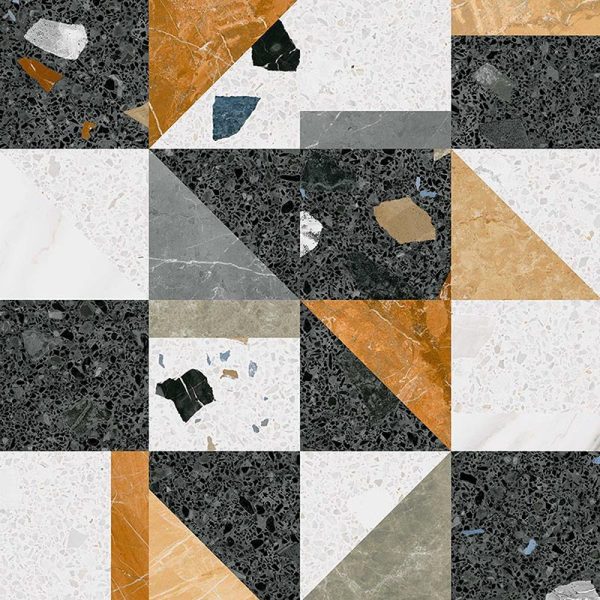 Arcana Treapta cu nas Stellato-R Multicolor 33x80 cm aspect terrazzo, nerectificata, finisaj mat