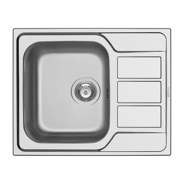 ChiuvetA inox ATHENA 62x50 1B 1D SM