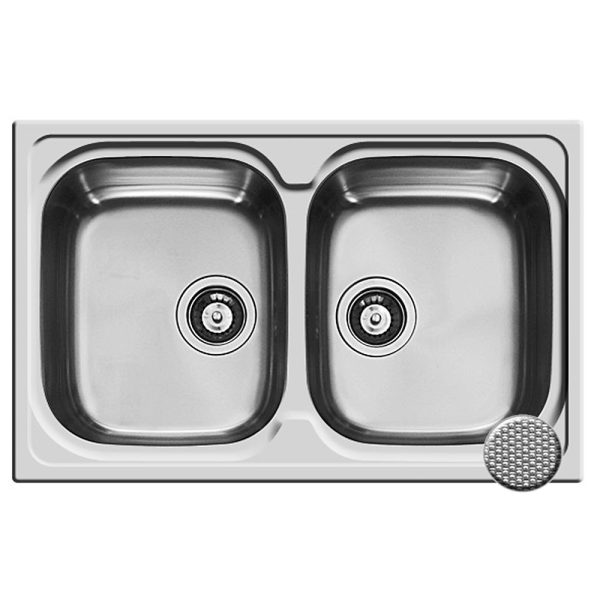 Chiuveta Inox AMALTIA 79x50 2B LN