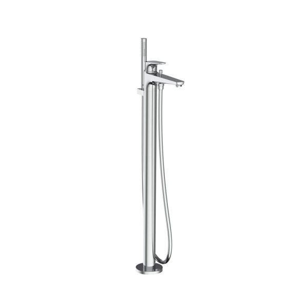 Roca Atlas baterie cada-dus freestanding crom
