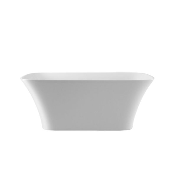 Besco Assos S-Line cada freestanding 160x70 cm, mineral DuraBe, alba