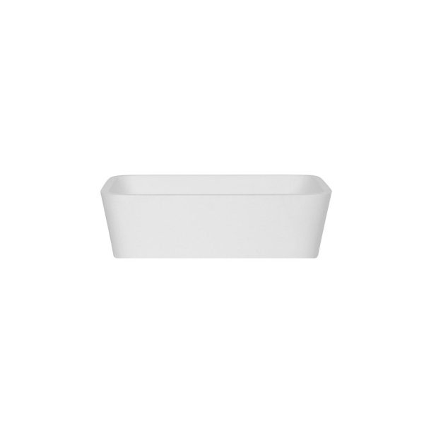 Besco Assos Black&White lavoar pe blat 50x40 cm, mineral DuraBe, alb-negru
