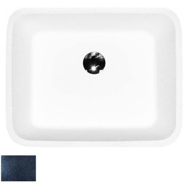 Besco Assos Glam lavoar pe blat 50x40 cm, mineral DuraBe, Graphite