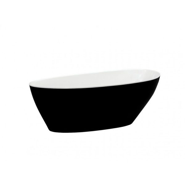 Besco Goya XS cada freestanding 142x62 cm, mineral DuraBe, Black&White