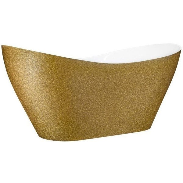 Besco Goya cada freestanding 160x70 cm, mineral DuraBe, Gold