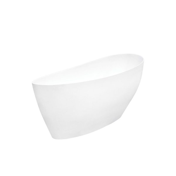 Besco Keya cada freestanding 165x70 cm, mineral DuraBe, alb