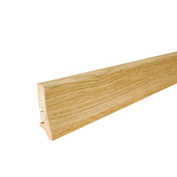 Barlinek plinta lemn P20, furnir stejar lac, 2200x58x20mm, cod P2001011A