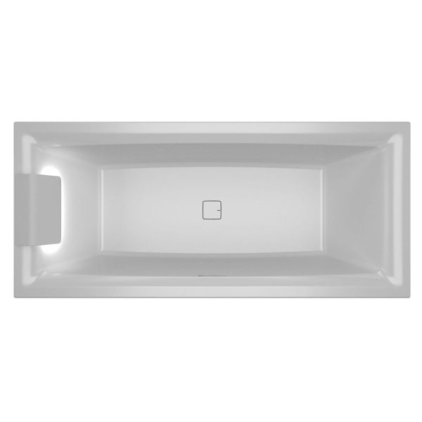 Riho Still Square LED cada 180x80 cm, stanga