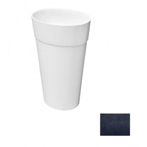 Besco Uniqua Glam lavoar freestanding 46x32 cm, mineral DuraBe, Graphite