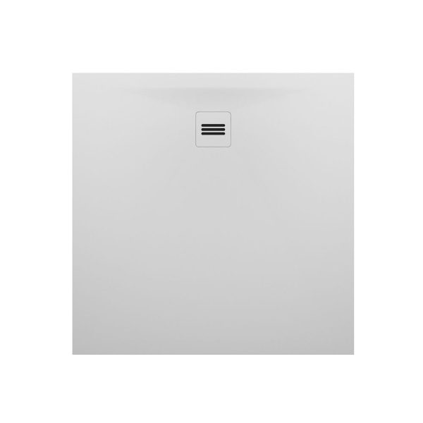 Riho Velvet Sole cadita dus 100x100 cm, Solid Surface, alb mat