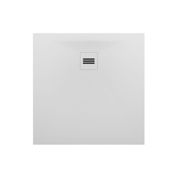 Riho Velvet Sole cadita dus 90x90 cm, Solid Surface, alb mat