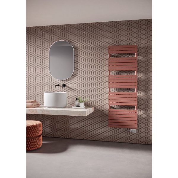 Irsap Xilo Electric radiator de baie vertical, 1156x506 mm, putere 600 W, control WiFi