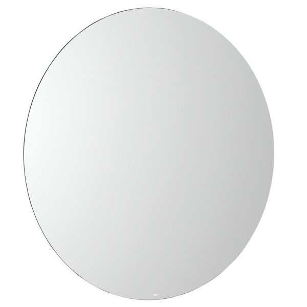 Roca Luna oglinda rotunda cu iluminare perimetrala LED, diametru 80 cm