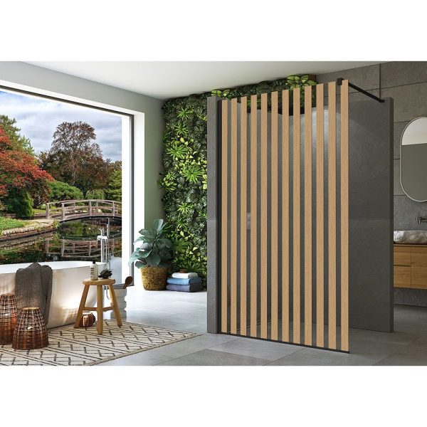 Sanswiss Walk-In Easy Japan Black Line paravan dus 80x200 cm, sticla securizata de 8 mm